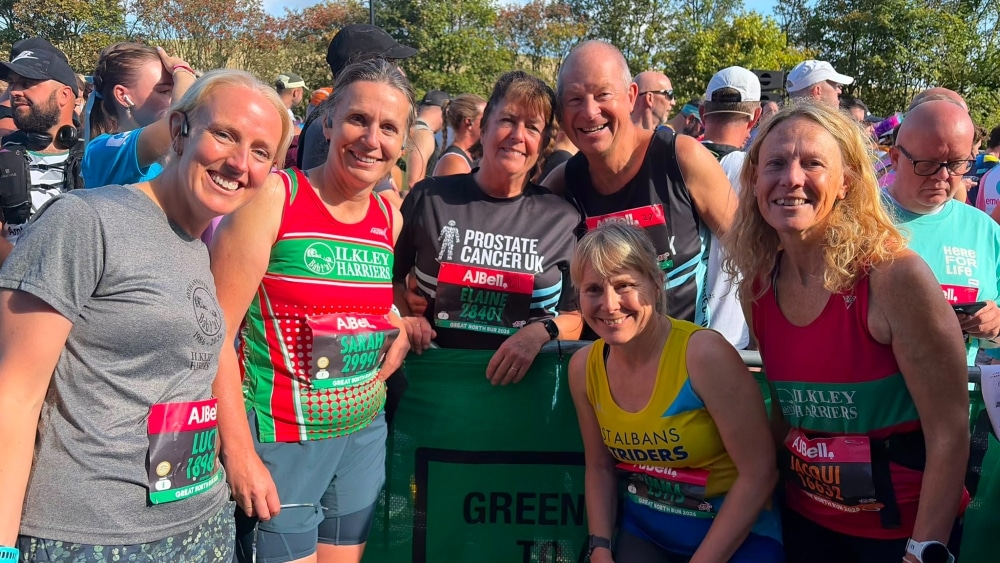 All smiles ahead of the Great North Run